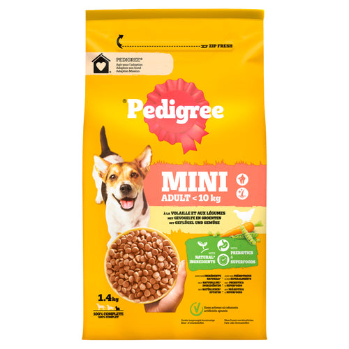Pedigree - Vital Droogvoer Adult Mini Kip - Hondenvoer - 1.4kg