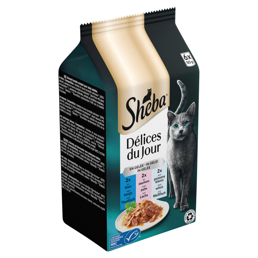 Sheba - Délices du Jour - Fish In Jelly - 6x50g