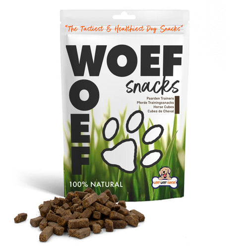 Arden Grange - Woef Woef Snacks Hondensnacks Paarden Trainers 0.40kg - Trainingsnacks Hondensnoepjes - Gedroogd vlees - Paard - Alle honden en alle leeftijden vanaf 2 maanden - Geen toevoegingen