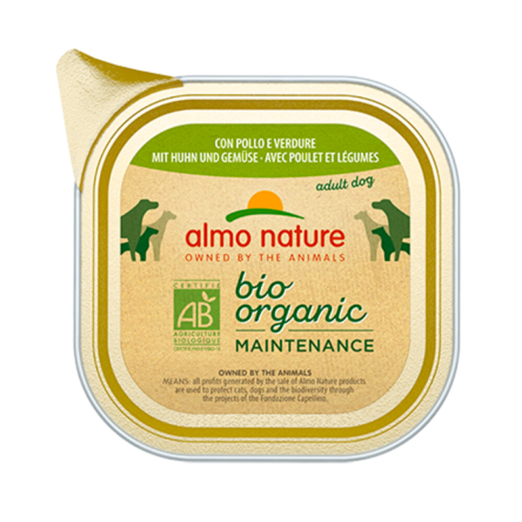 Almo Nature - Bio Organic Maintenance - Dog Food - Chicken and Vegetables - 100g