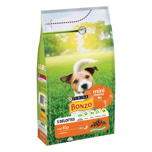 Bonzo - Droogvoer Mini Menu Kip - 1.5kg