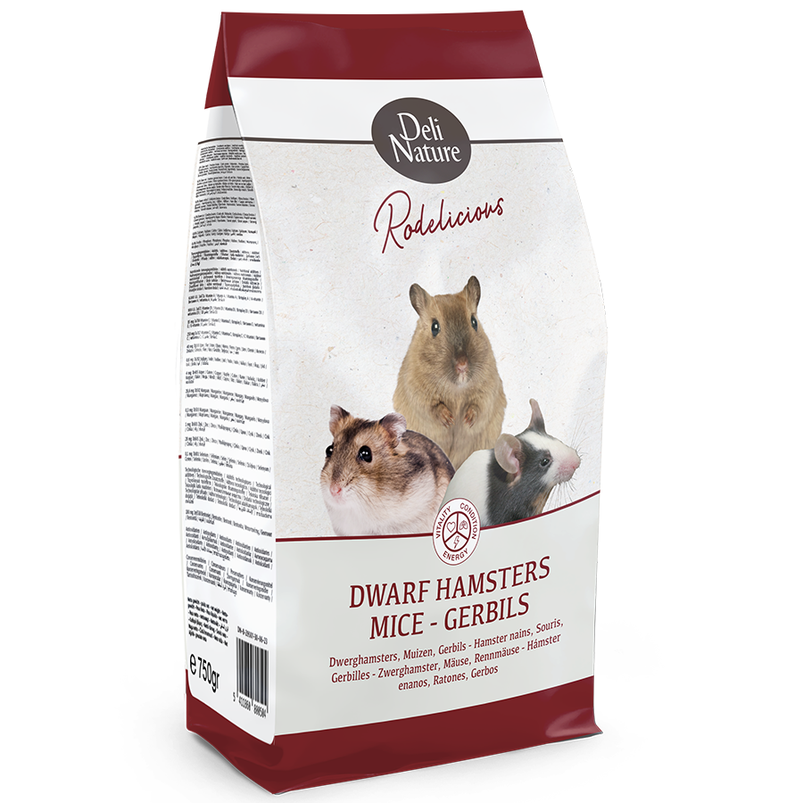 Deli Nature - 5 Sterren Menu Muis, Woestijnrat en Dwerghamster 750g