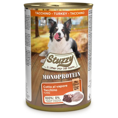 Stuzzy - Monoproteïn Kalkoen - Natvoer - Volledig voer - 6 x 400g