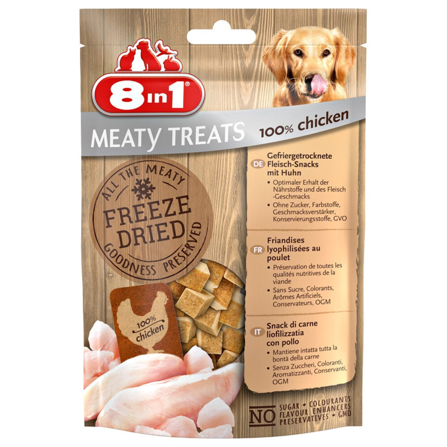 8in1 - Freeze Dried Eend&Wortel - Hondensnacks - 50g