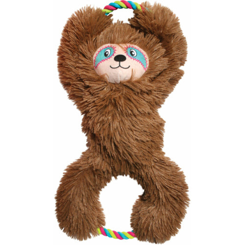 Kong - Tuggz luiaard - Trek Knuffel voor Honden - 42 cm - Bruin