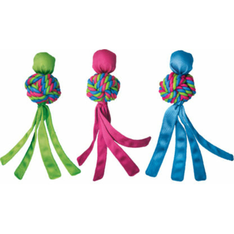 Kong - Wubba Weaves - Hondenspeelgoed - L - 41 cm - Assorti