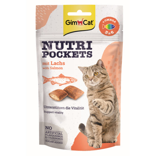 GimCat - Nutri Pockets - Zalm 60g
