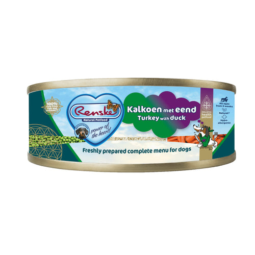Renske - Blik Vers Gestoomd Puppy 95g - Kalkoen&Eend