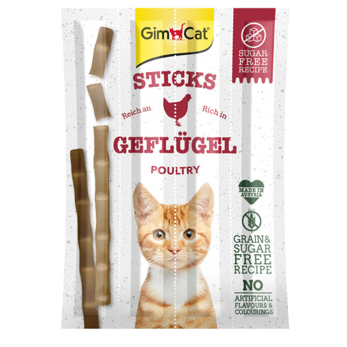 GimCat - Sticks - Lam Gevogelte 20g 4 stuks