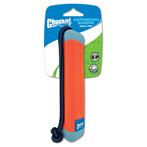 Chuckit! Amphibious Bumper - Hondenspeelgoed - Apporteerspeelgoed - Drijvend - Small - Ø4 x 18 cm - Assorti