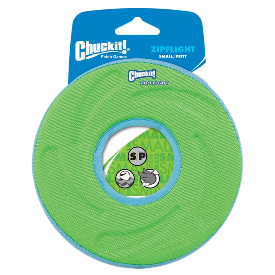 Chuckit! Zipflight - Honden frisbee - Hondenspeelgoed - Drijvend - ø 15 cm - S - Groen