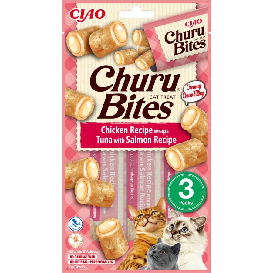 Ciao - Inaba Churu Purée - Tonijn Zalm 15g 4 stuks