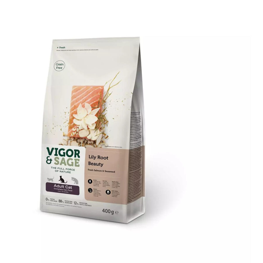 Vigor&Sage - Vigor & Sage Kattenvoer Beauty Lily Root 400g