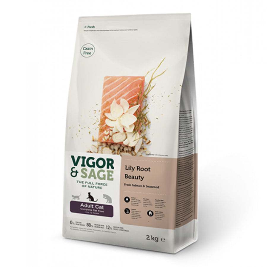 Vigor&Sage - Vigor & Sage Kattenvoer Beauty Lily Root - 2kg