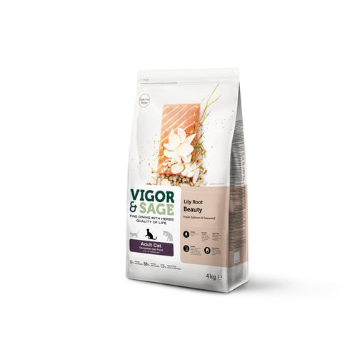 Vigor&Sage - Vigor & Sage Kattenvoer Beauty Lily Root - 4kg