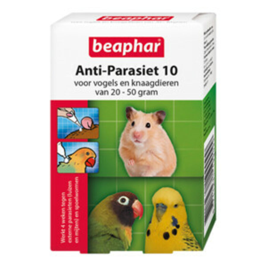 Beaphar - Anti - Parasiet 10 voor vogels en knaagdieren van 20 - 50 gram