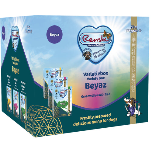 Renske - Variatiebox Beyaz - Kip Lam Kalkoen 30x185g Graanvrij