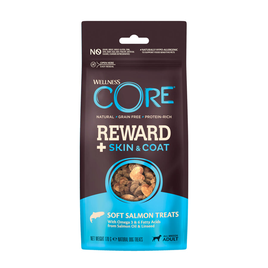 Wellness - Core Reward+ Treats Salmon Skin & Coat - Zalm 170g Voor Volwassen Honden Van Alle Rassen