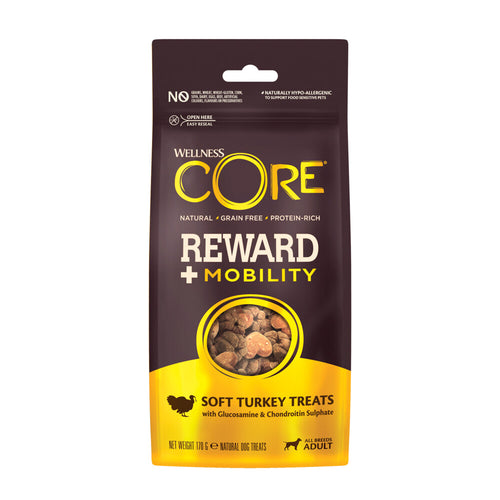 Wellness - Core Reward+ Treats Turkey Mobility - Kalkoen 170g Voor Volwassen Honden Van Alle Rassen