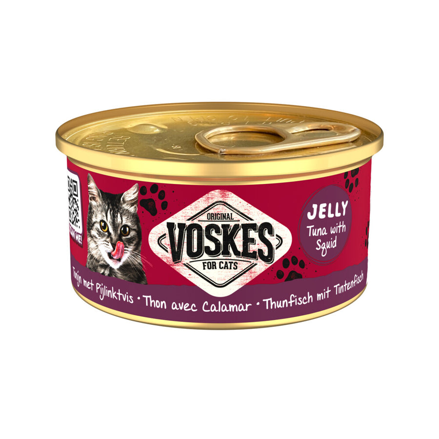 Voskes - Kattenvoer Nat Tonijn met Pijlinktvis 85g