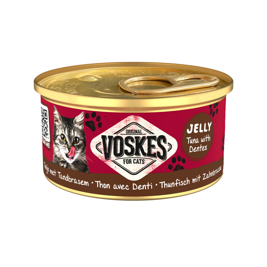 Voskes - Kattenvoer Nat Tonijn met Tandbrasem 85g