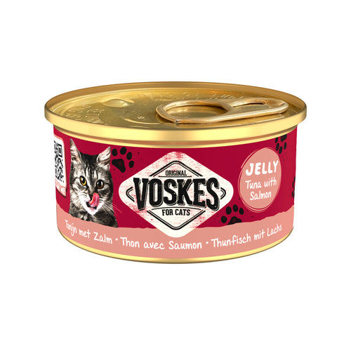 Voskes - Kattenvoer Nat Tonijn met Zalm 85g