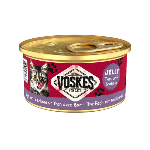 Voskes - Kattenvoer Nat Tonijn met Zeebaars 85g
