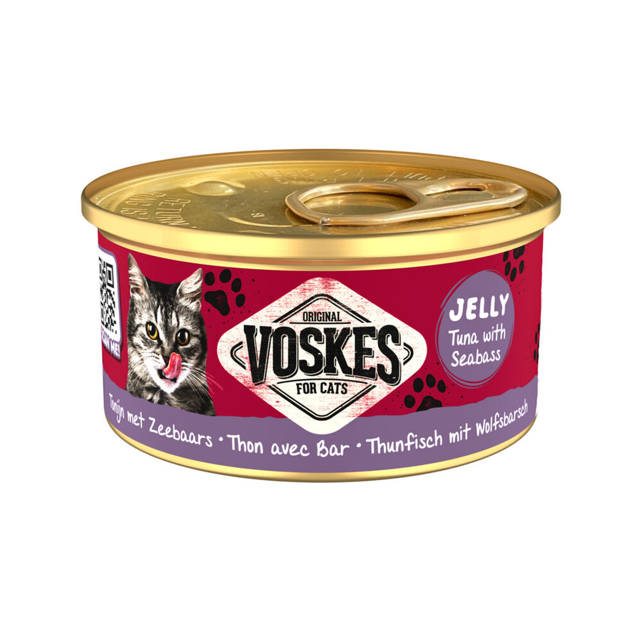 Voskes - Kattenvoer Nat Tonijn met Zeebaars 85g