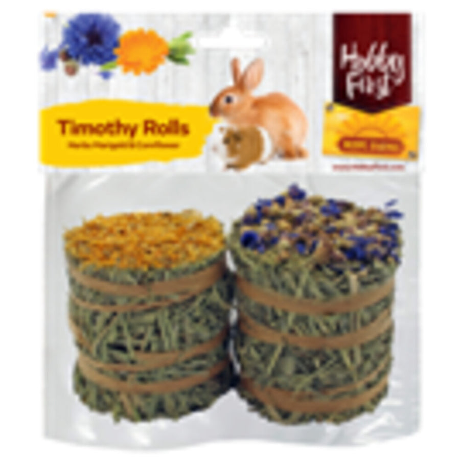 Hobby First - Hope Farms Timothy Rolls Gouds - & Korenbloem 200g