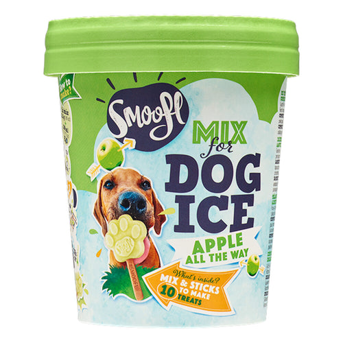 Smoofl - Premium Hondensnacks: Ijs voor honden als een snack om af te koelen in de zomer en als een gezonde hond traktatie met verfrissend effect, honden ijs met appel
