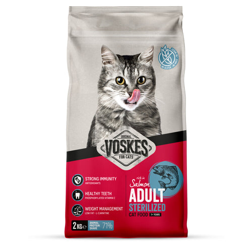 Voskes - Kattenbrokken Sterilized Adult Zalm 2kg