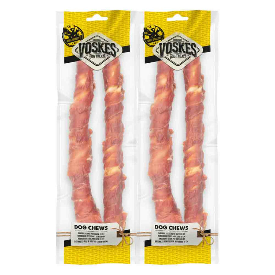 Voskes - Stick Runderhuid Eend 40 cm - 2 stuks