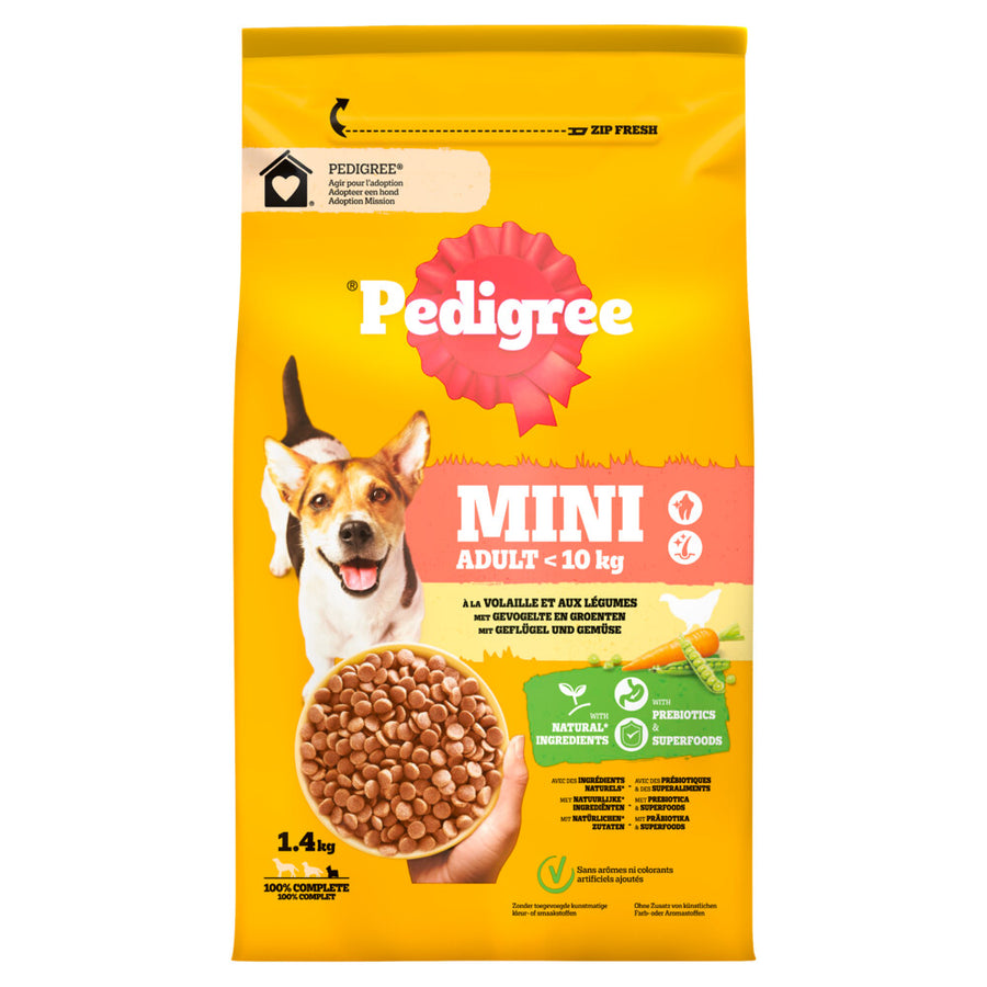 Pedigree - Vital Droogvoer Adult Mini Kip - Hondenvoer - 1.4kg