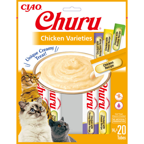 Ciao - Inaba Churu Puree Multipack - Kip Rundvlees 20x14g