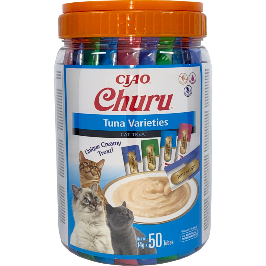 Ciao - Kattensnack Inaba Churu - Romige Tonijn, Graanvrij - 50x14g
