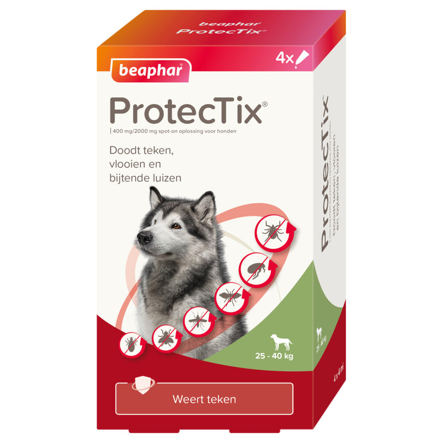 Beaphar - ProtecTix Hond Anti Vlo & Teek 25 - 40kg - 4 pipetten