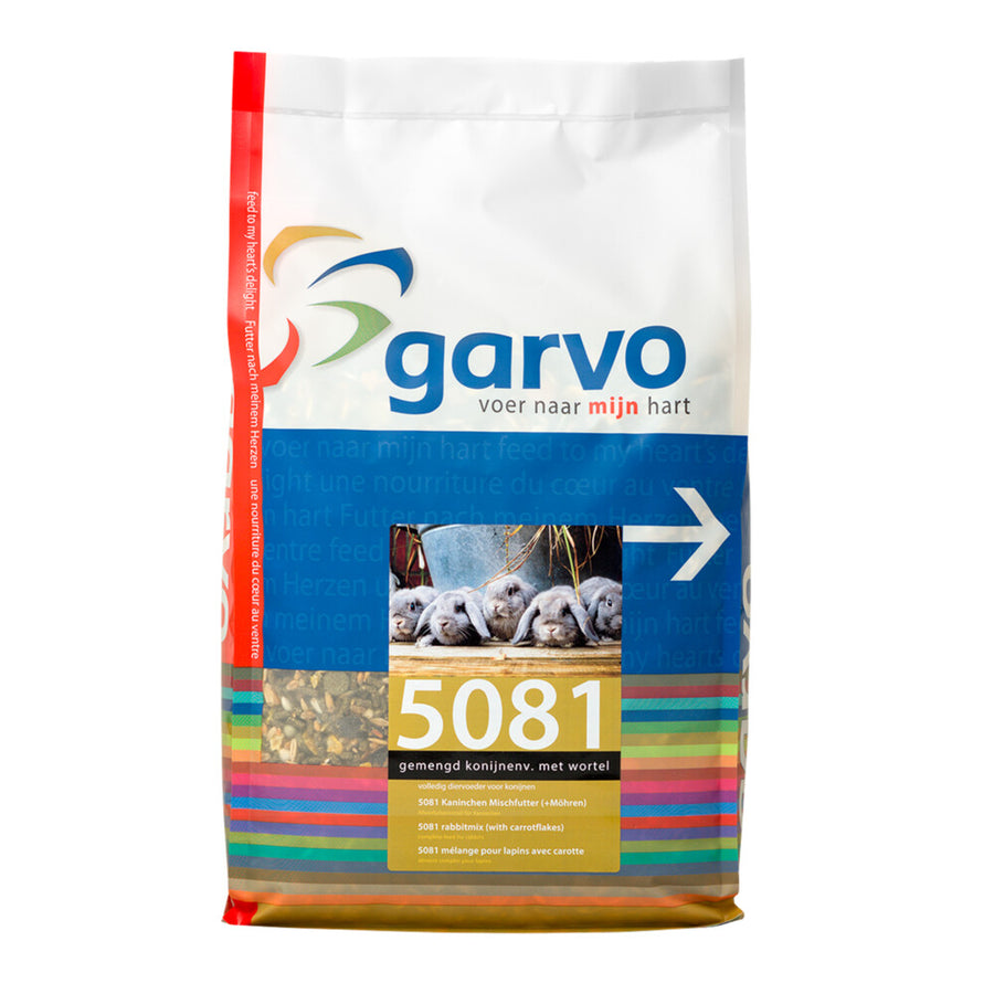 Garvo - Gemengd konijnenvoer met wortel 5081 - konijnenvoer - 20kg