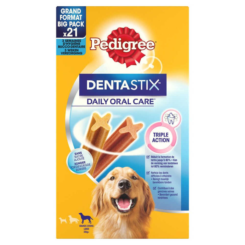 Pedigree - Dentastix Multipack Maxi 25kg+ - Hondensnacks - 21 stuks