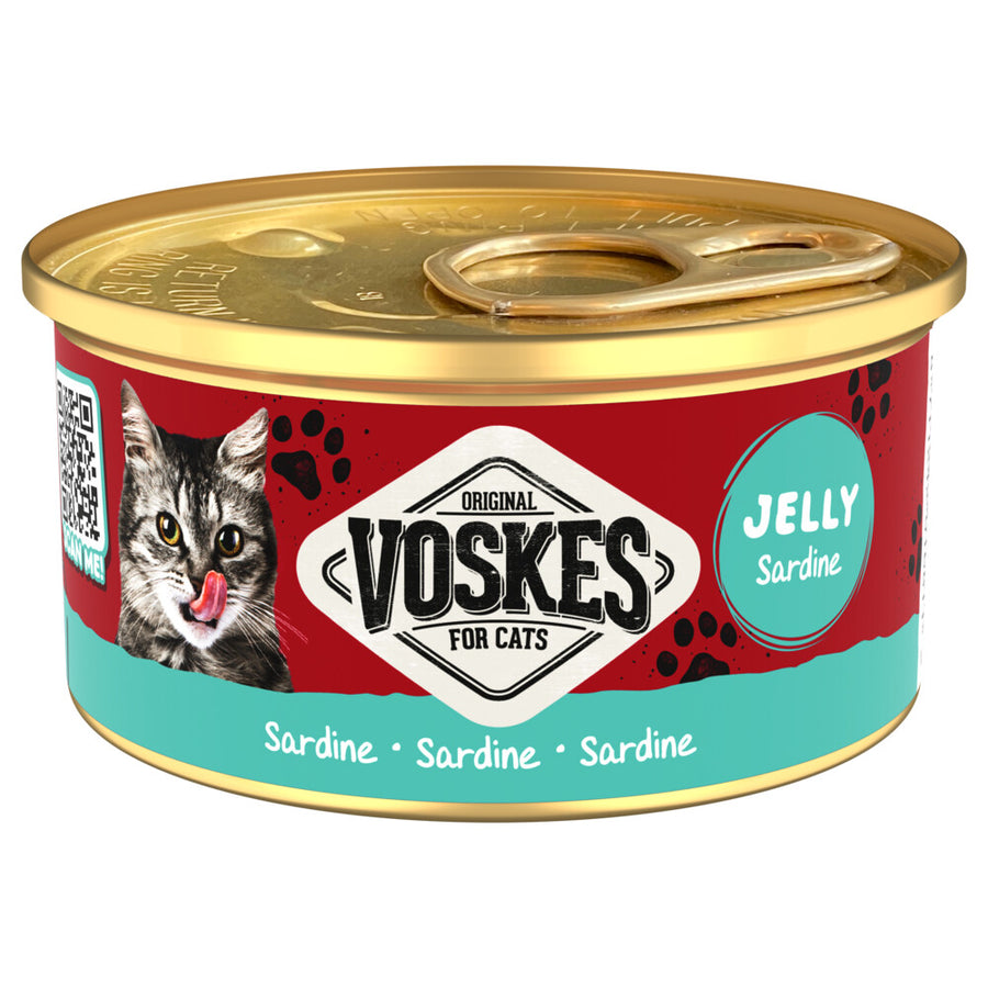 Voskes - Kattenvoer gelei sardine 85g Malanico