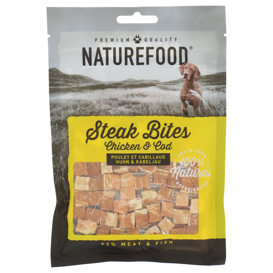 Rosewood - Naturefood Steak Bites Kip & Koolvis - 100g