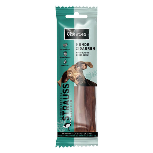 Chewies - Hondensigaar Struisvogel & Bessen - 75g