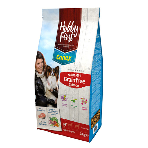 Hobby First - Canex Adult Grainfree Salmon Mini 3kg
