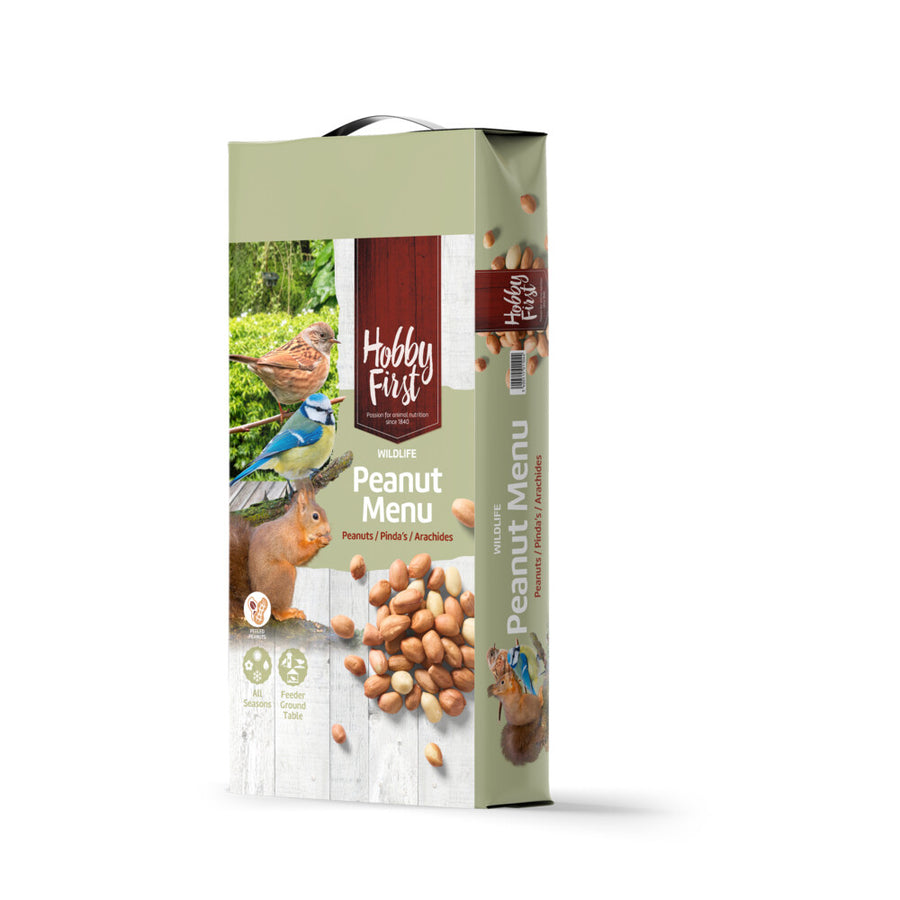 Hobby First - Wildlife Handybag Peanut Menu - Strooivoer - 12kg