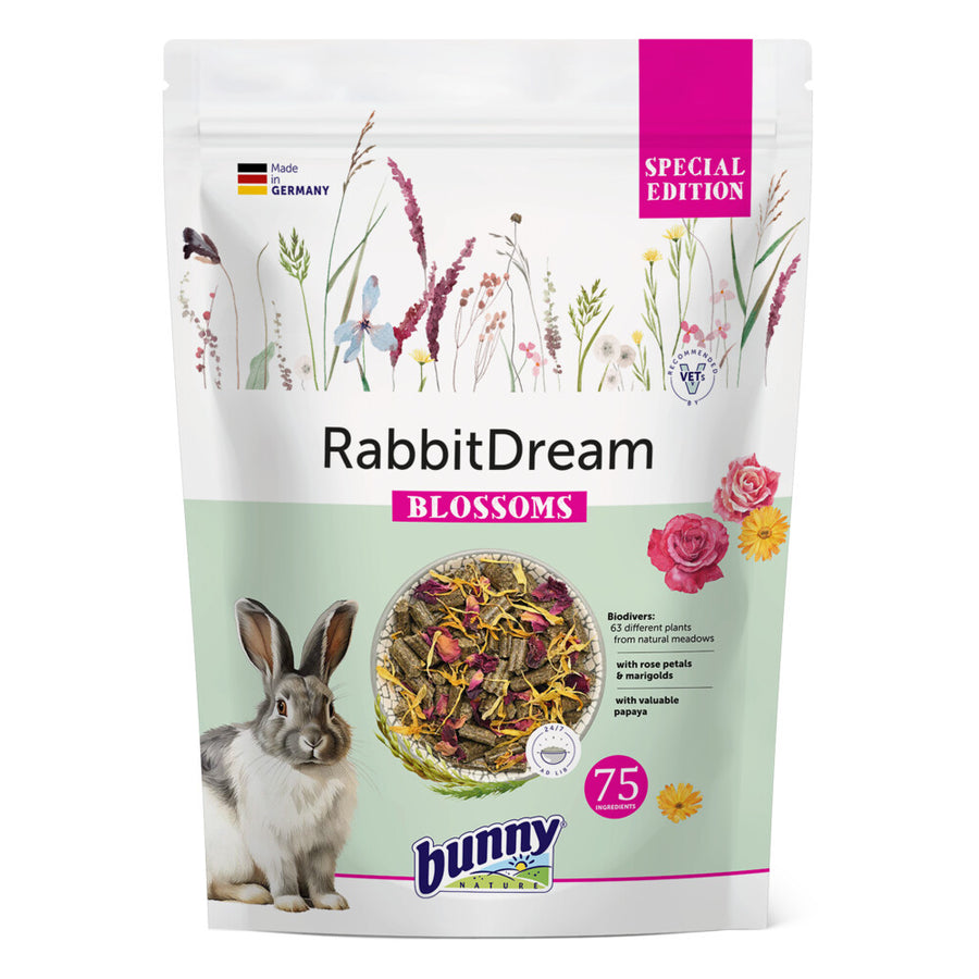 Bunny - Konijnenvoer Nature - Konijnendroom Blossoms 1.5kg - Vezelrijk met Goudsbloem en Rozenblaadjes