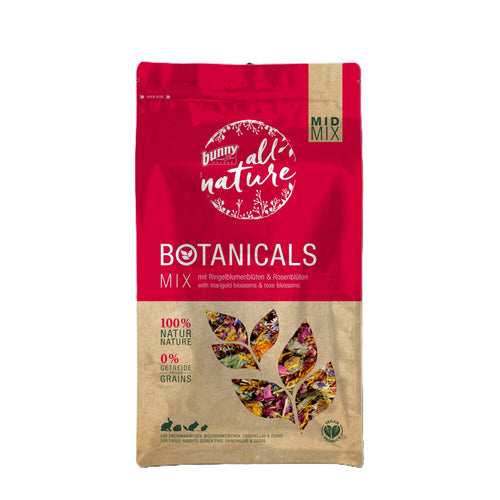 Bunny - Nature Botanicals Konijnensnack Weegbree - Rozenbloesem 120g