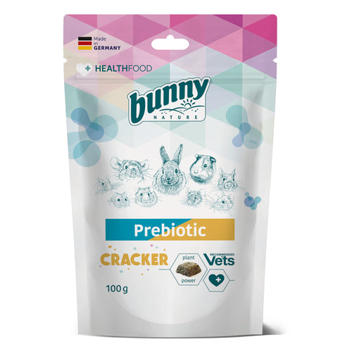 Bunny - Nature Prebiotic Cracker 100g - Prebiotische Snack Knaagdieren - Ondersteunt Darmflora en Spijsvertering