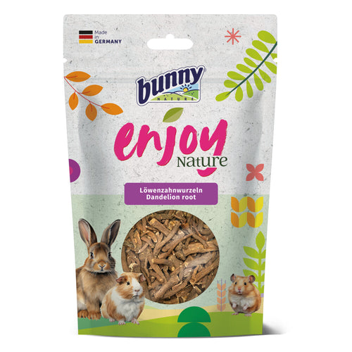 Bunny - Paardenbloemwortel Knaagdieren - Nature - Natuurlijke Snacks, Rijk aan Vitaminen - 100g