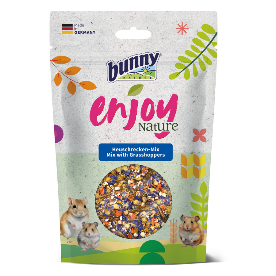 Bunny - Sprinkhanen Mix 50g - NATURE - Eiwitrijke Snack voor Knaagdieren - Natuurlijke Ingrediënten