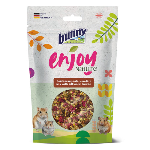 Bunny - Zijderups Larven Snack 40g - Nature - Eiwitrijke Snack voor Knaagdieren - Natuurlijke Ingrediënten