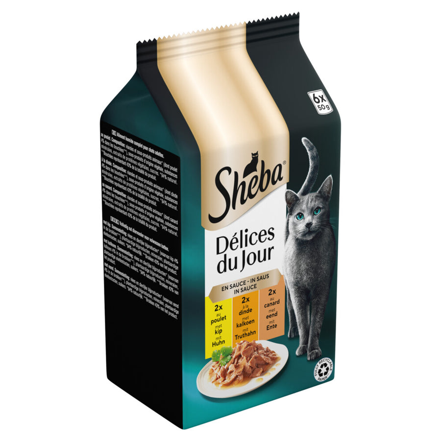Sheba - Délices du Jour - Geflügel in Sauce - 6x50g